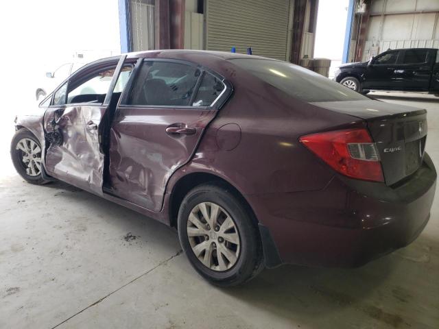 Vin: 2hgfb2f52ch558968, lot: 78518744, honda civic lx 20122