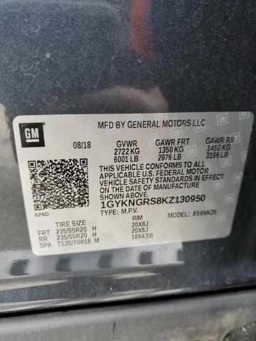 2019 CADILLAC XT5 PLATIN - 1GYKNGRS8KZ130950