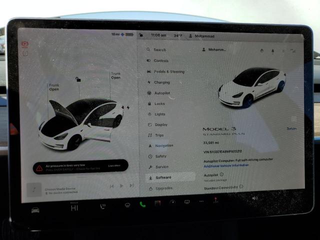 VIN WVWHD7AJ8DW031152 2021 TESLA MODEL 3 no.9