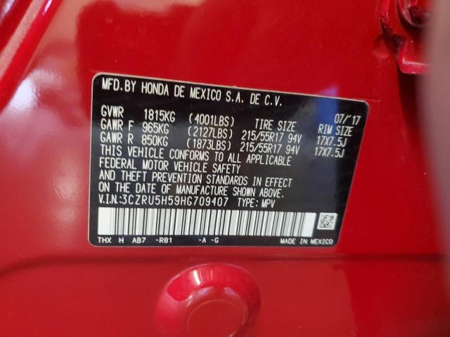 2017 HONDA HR-V EX 3CZRU5H59HG709407