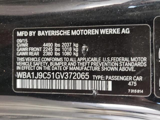 VIN WBA1J9C51GV372065 2016 BMW 2 Series, M235XI no.12