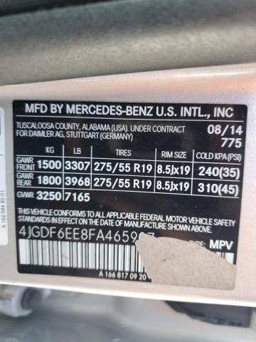 VIN 4JGDF6EE8FA465907 2015 Mercedes-Benz GL-Class, ... no.13