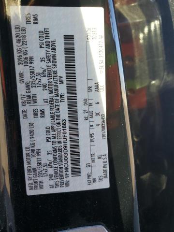 2017 FORD ESCAPE SE 1FMCU0GD9HUF01883