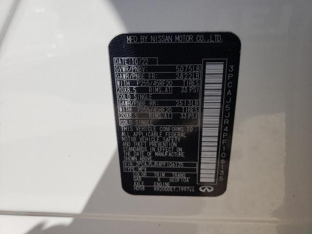 2023 INFINITI QX55 LUXE 3PCAJ5JR4PF106135