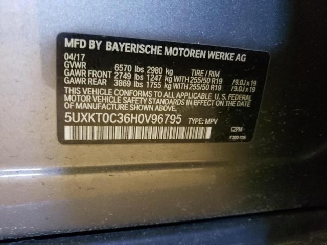 2017 BMW X5 XDR40E 5UXKT0C36H0V96795
