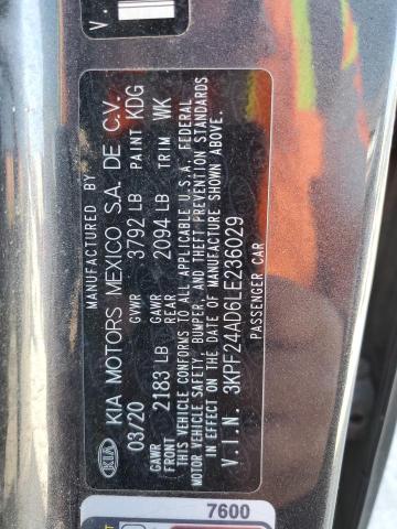 2020 KIA FORTE FE - 3KPF24AD6LE236029