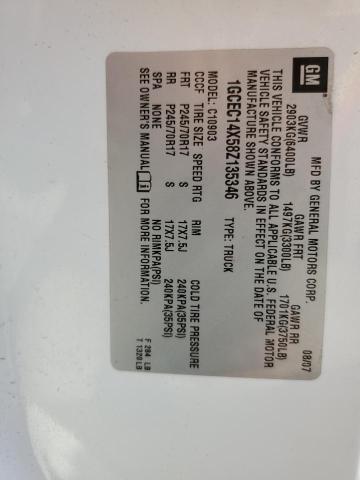 2008 Chevrolet Silverado C1500 VIN: 1GCEC14X58Z135346 Lot: 40878094