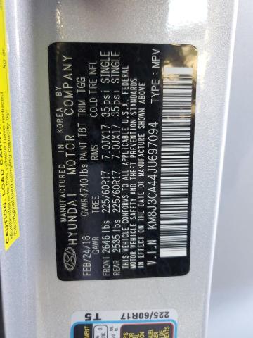 2018 HYUNDAI TUCSON SEL KM8J3CA44JU697094