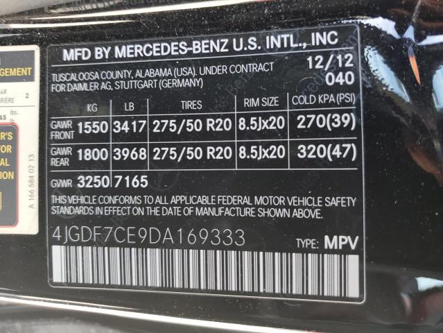 VIN 4JGDF7CE9DA169333 2013 Mercedes-Benz GL-Class, ... no.13