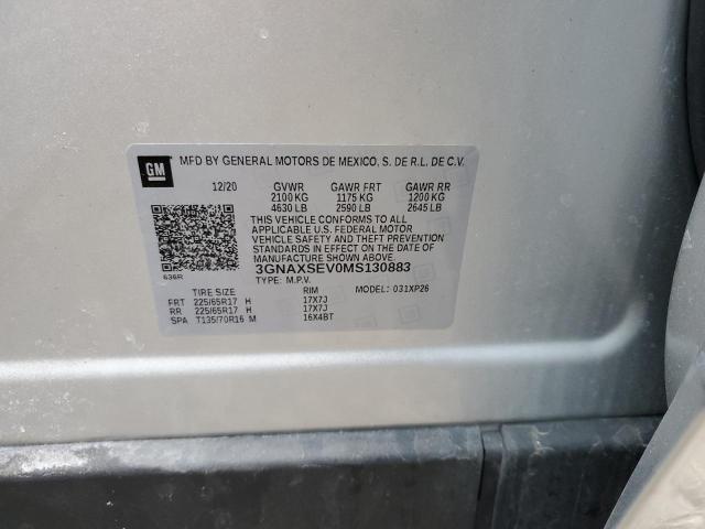2021 CHEVROLET EQUINOX LS - 3GNAXSEV0MS130883