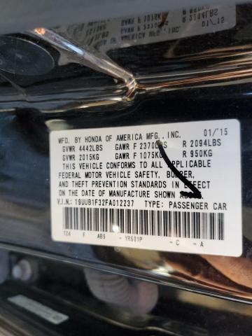 2015 ACURA TLX 19UUB1F32FA012237