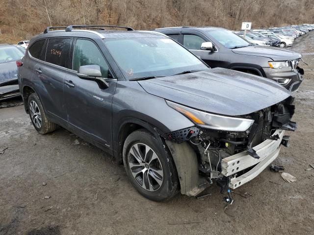 VIN 5TDGBRCH6MS524030 2021 Toyota Highlander, Hybri... no.4