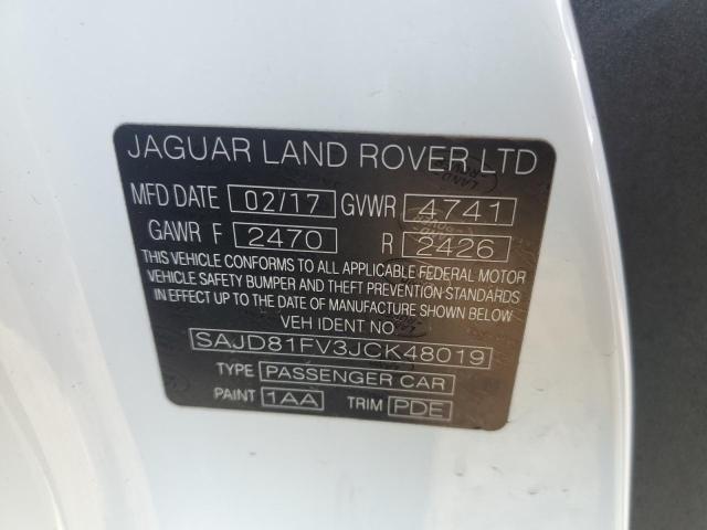 2018 JAGUAR F-TYPE R D - SAJD81FV3JCK48019