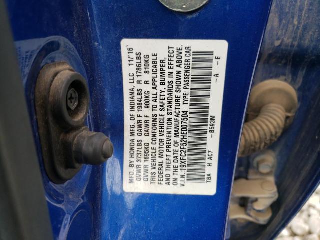 2017 HONDA CIVIC LX - 19XFC2F52HE007504