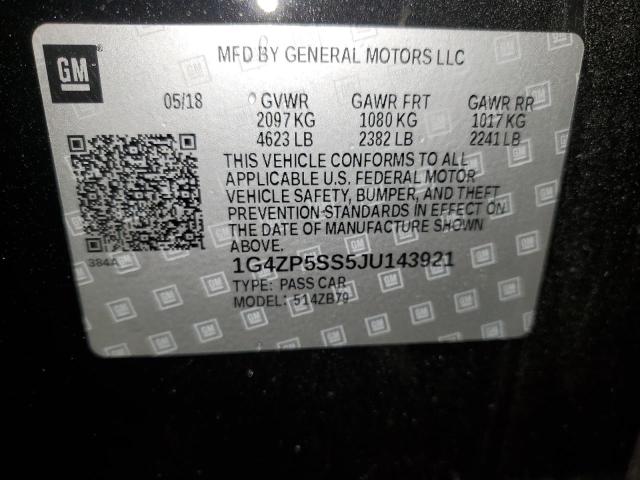 2018 Buick Lacrosse Essence VIN: 1G4ZP5SS5JU143921 Lot: 42298134