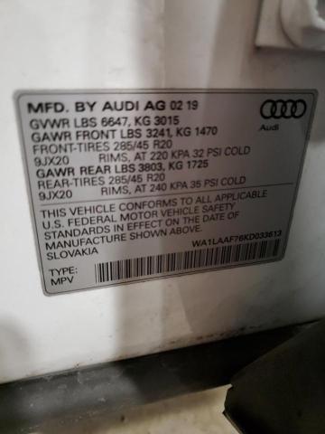 VIN WA1LAAF76KD033613 2019 Audi Q7, Premium Plus no.12