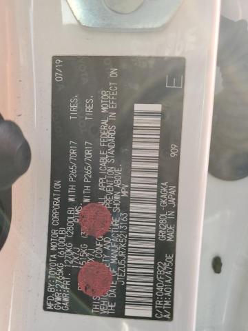 2019 TOYOTA 4RUNNER SR JTEZU5JR7K5213163