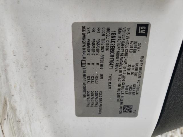 2012 Chevrolet Tahoe Police VIN: 1GNLC2E09CR170471 Lot: 44824784