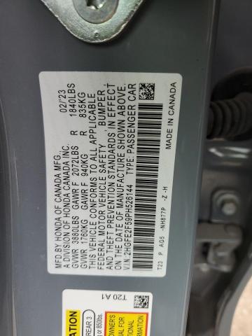 2023 HONDA CIVIC SPOR 2HGFE2F59PH526144