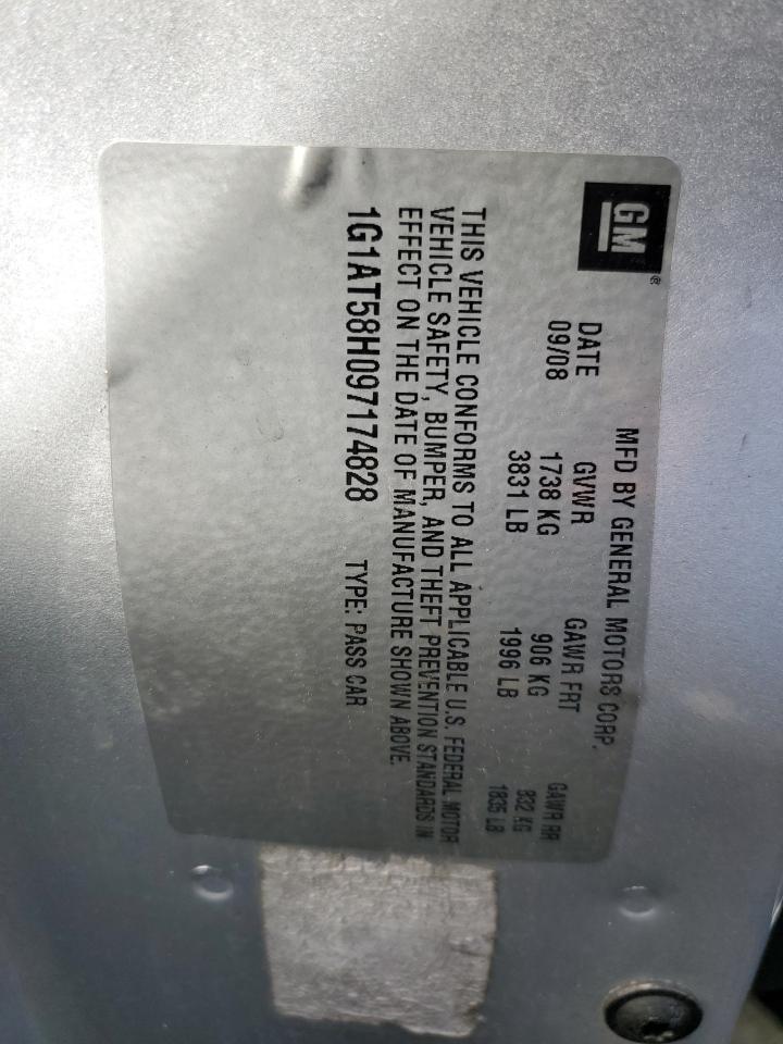 1g1at58h097174828 1G1AT58H097174828 2009 Chevrolet Cobalt Lt