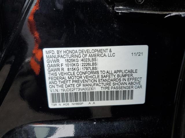 2022 ACURA ILX PREMIU - 19UDE2F73NA002301