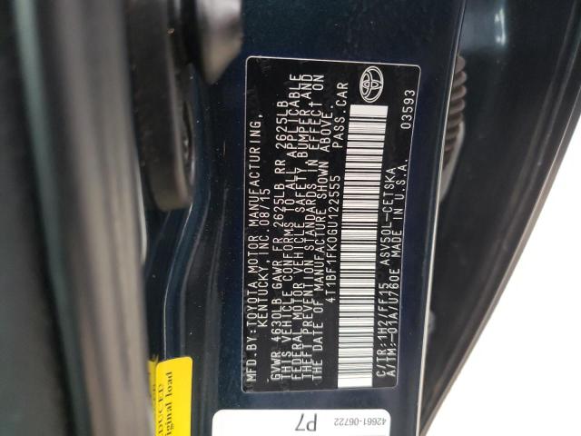 2016 TOYOTA CAMRY LE 4T1BF1FK0GU122555