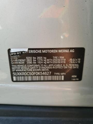 VIN 5UXKR0C50F0K54627 2015 BMW X5, Xdrive35I no.13