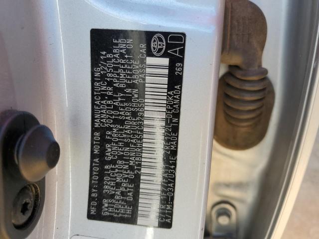 2015 TOYOTA COROLLA L 2T1BURHE5FC329650