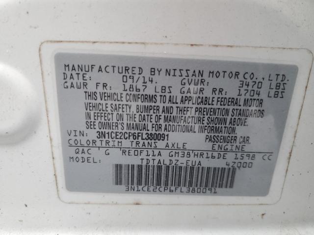 2015 NISSAN VERSA NOTE - 3N1CE2CP6FL380091