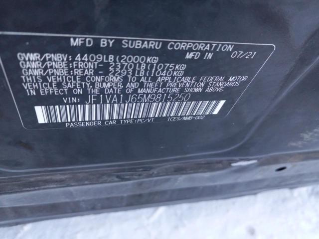 2021 SUBARU WRX LIMITE - JF1VA1J65M9815250
