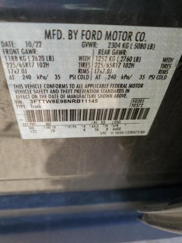 2022 FORD MAVERICK X - 3FTTW8E98NRB11145