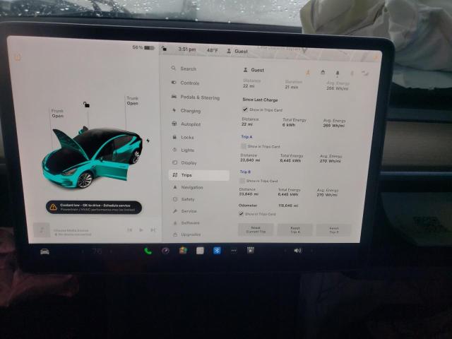 2022 TESLA MODEL 3 5YJ3E1EB5NF144182