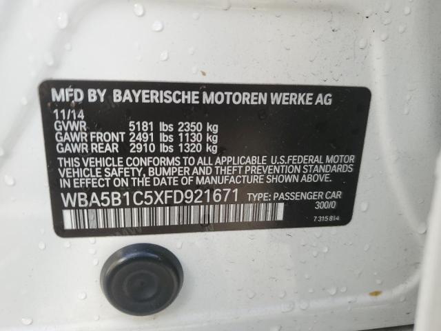 2015 BMW 535 I WBA5B1C5XFD921671