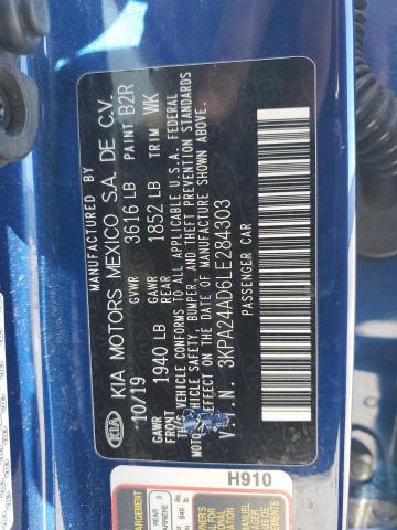 2020 KIA RIO LX 3KPA24AD6LE284303