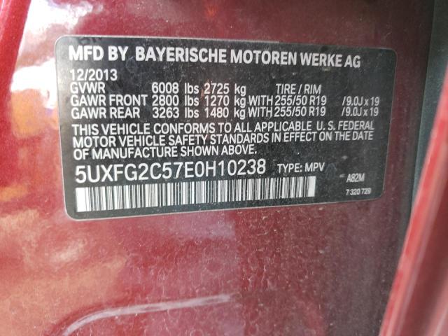 VIN 5UXFG2C57E0H10238 2014 BMW X6, Xdrive35I no.13