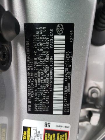 2021 TOYOTA CAMRY XSE 4T1K61BK0MU043694