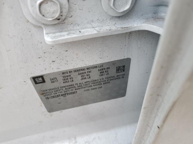 2017 Chevrolet Malibu Lt VIN: 1G1ZE5ST4HF290967 Lot: 42309204