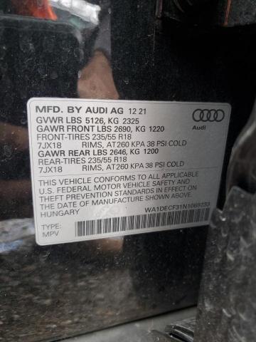 2022 Audi Q3 Premium S Line 45 VIN: WA1DECF31N1069233 Lot: 41392744