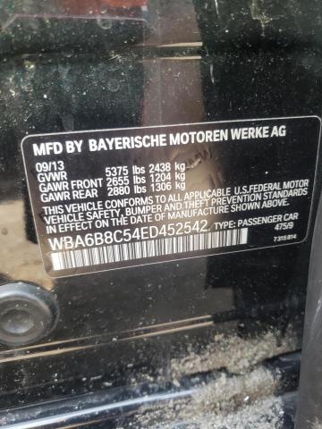 VIN WBA6B8C54ED452542 2014 BMW 6 Series, 640 Xi Gra... no.12