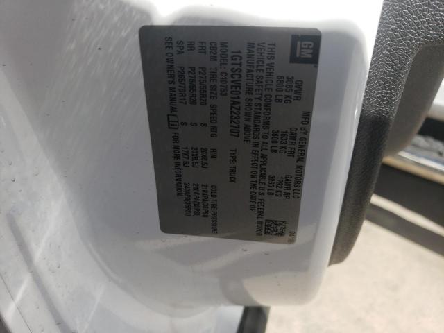 2010 GMC Sierra C1500 Sle VIN: 1GTSCVE01AZ232707 Lot: 44038814