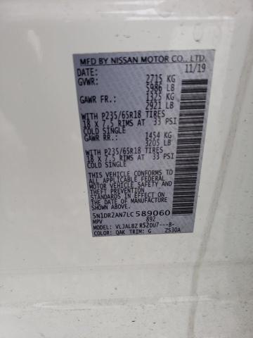 2020 NISSAN PATHFINDER 5N1DR2AN7LC589060