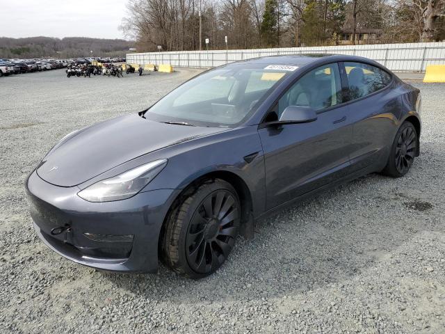 Lot #2469102093 2023 TESLA MODEL 3 salvage car