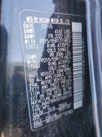 2016 NISSAN JUKE S - JN8AF5MV0GT656119