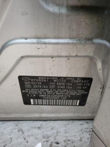 2017 HYUNDAI AZERA KMHFG4JG4HA581979