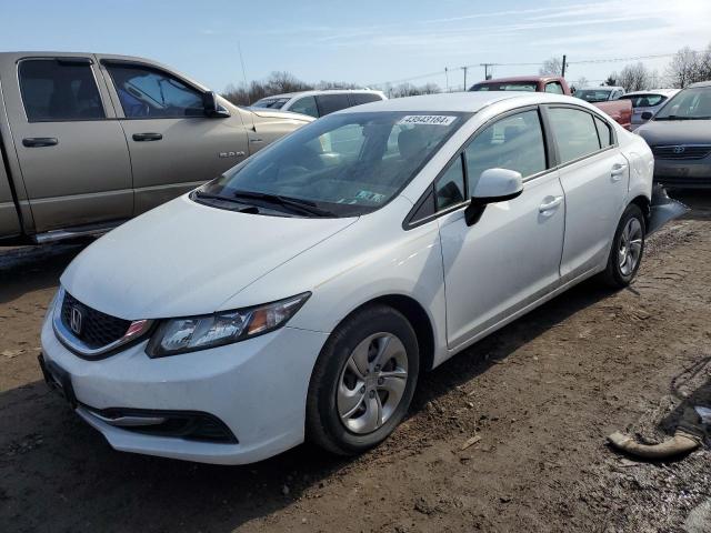 Lot #2414249176 2013 HONDA CIVIC LX salvage car