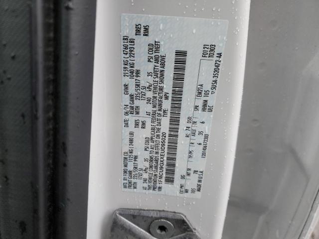 2014 Ford Escape Se VIN: 1FMCU9GXXEUD95020 Lot: 44735344