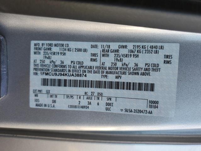 1FMCU9J94KUA38874 2019 FORD ESCAPE - Image 13