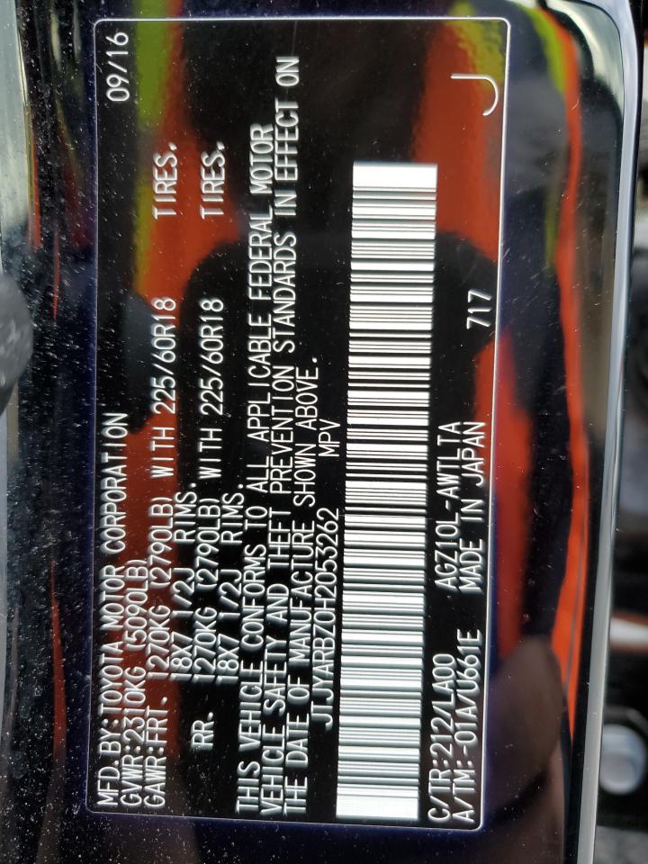 JTJYARBZ0H2053262 2017 Lexus Nx 200T Base