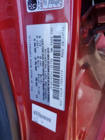 2017 MAZDA 3 GRAND TO JM1BN1M35H1105790