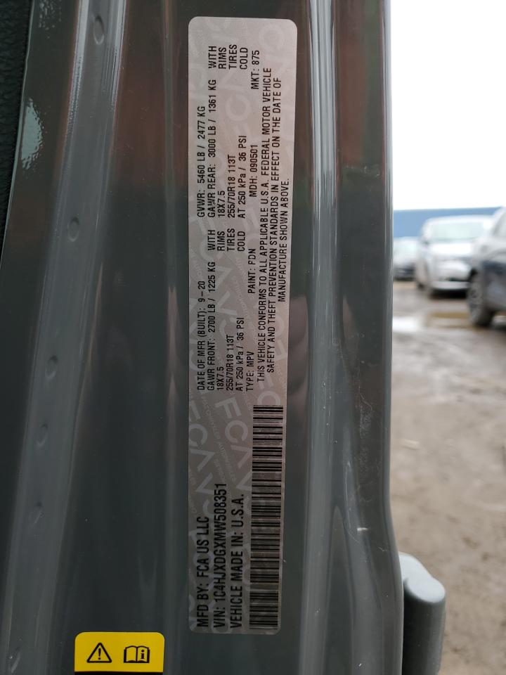 1C4HJXDGXMW508351 2021 Jeep Wrangler Unlimited Sport